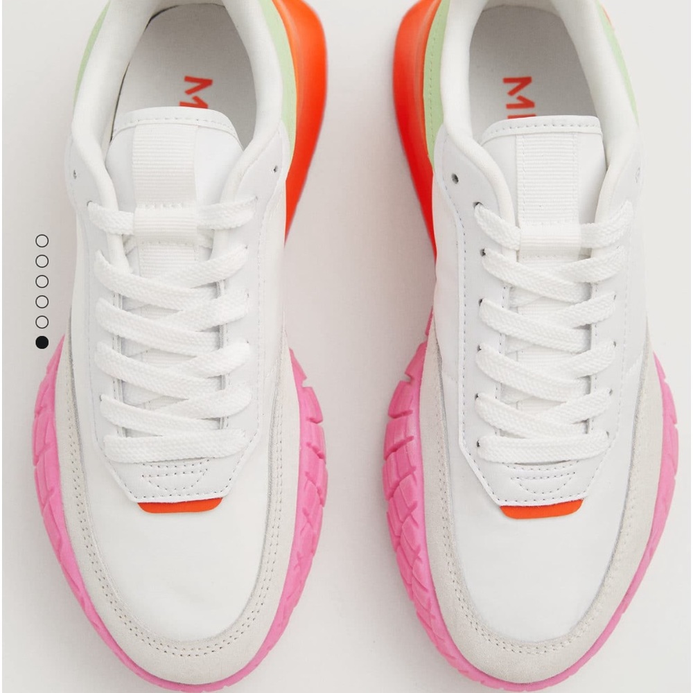 Mango Leather Sneakers
